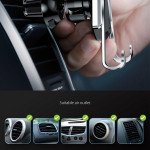 Wholesale X Clip Air Vent Car Mount Holder for Phone KIK211 (Black)